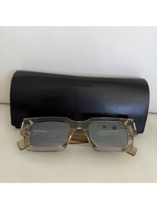 Saint Laurent SL 572 Beige/Silver Mirrored (003) Sunglasses main image 9